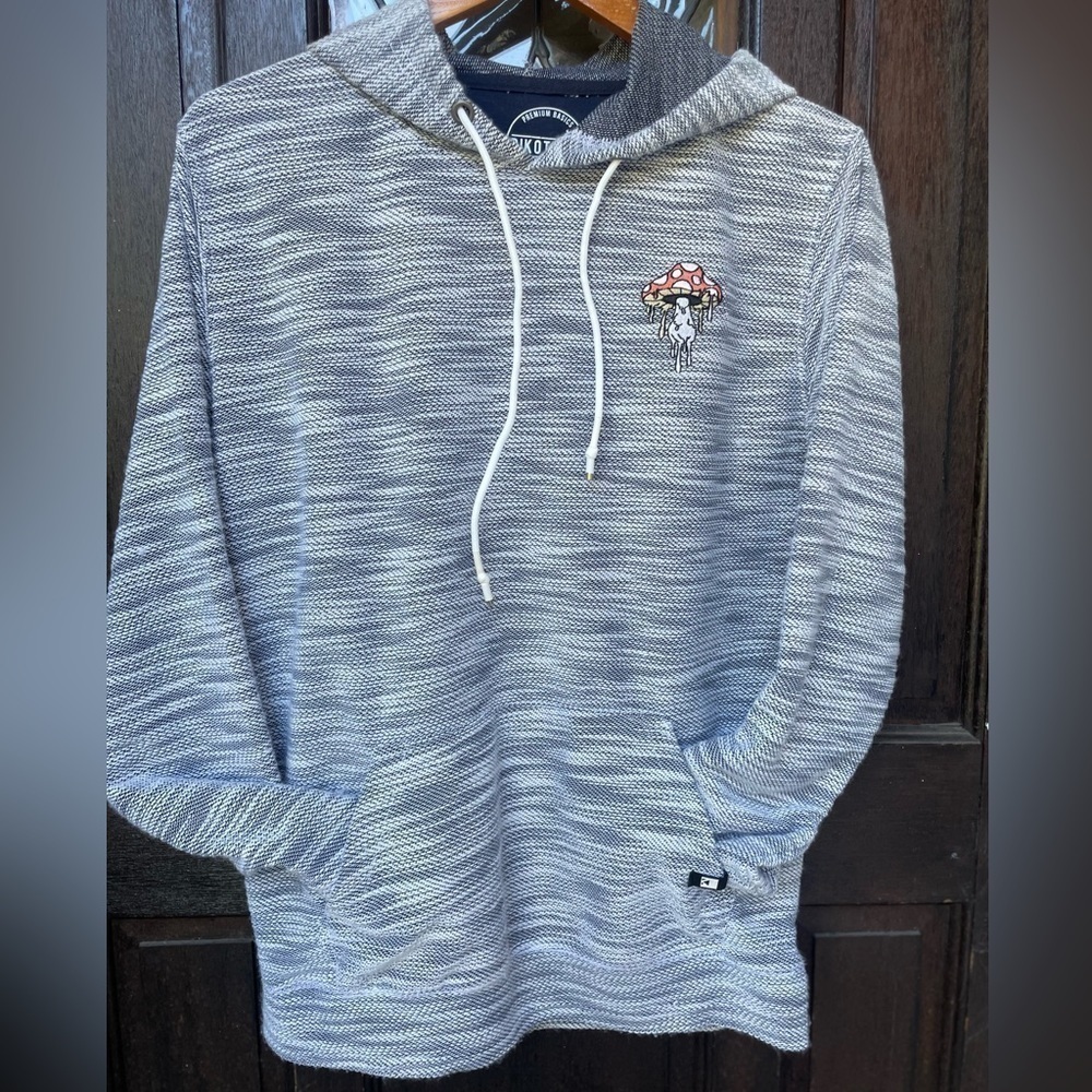 Dikotomy Pullover Hoodie Size M Melting Mushroom Navy & White - Picture 10 of 10